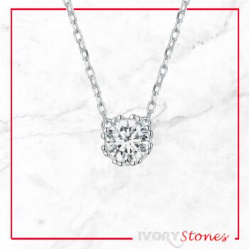IvoryStone Crystal Clear Chain Necklace