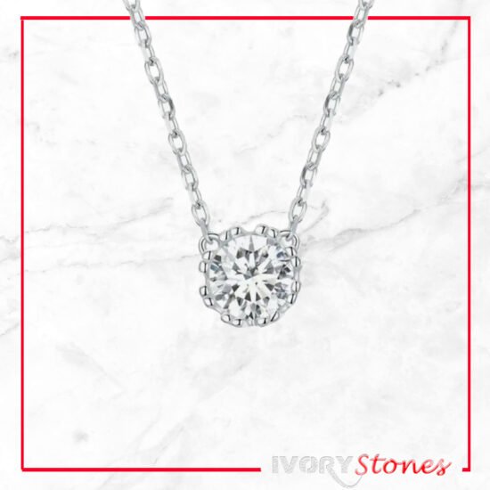 IvoryStone Crystal Clear Chain Necklace
